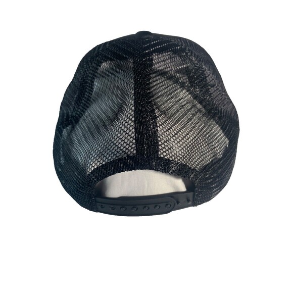 Ruxen Black Logo Hat Cap Black Embroidered Snapback Trucker Streetwear NEW - Picture 4 of 5